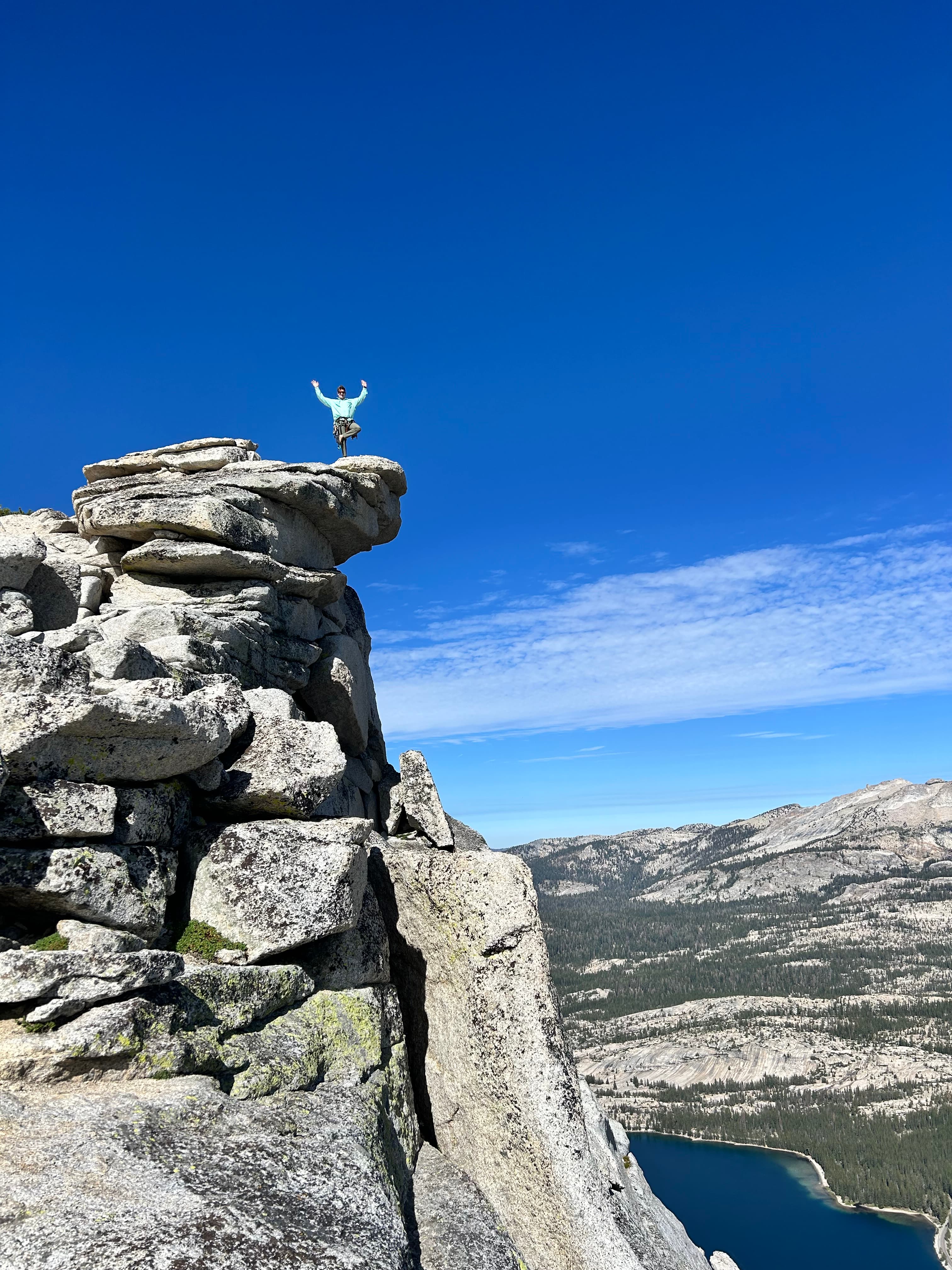 Colin and I atop Tenaya Peak, Tuolumne Meadows, CA.