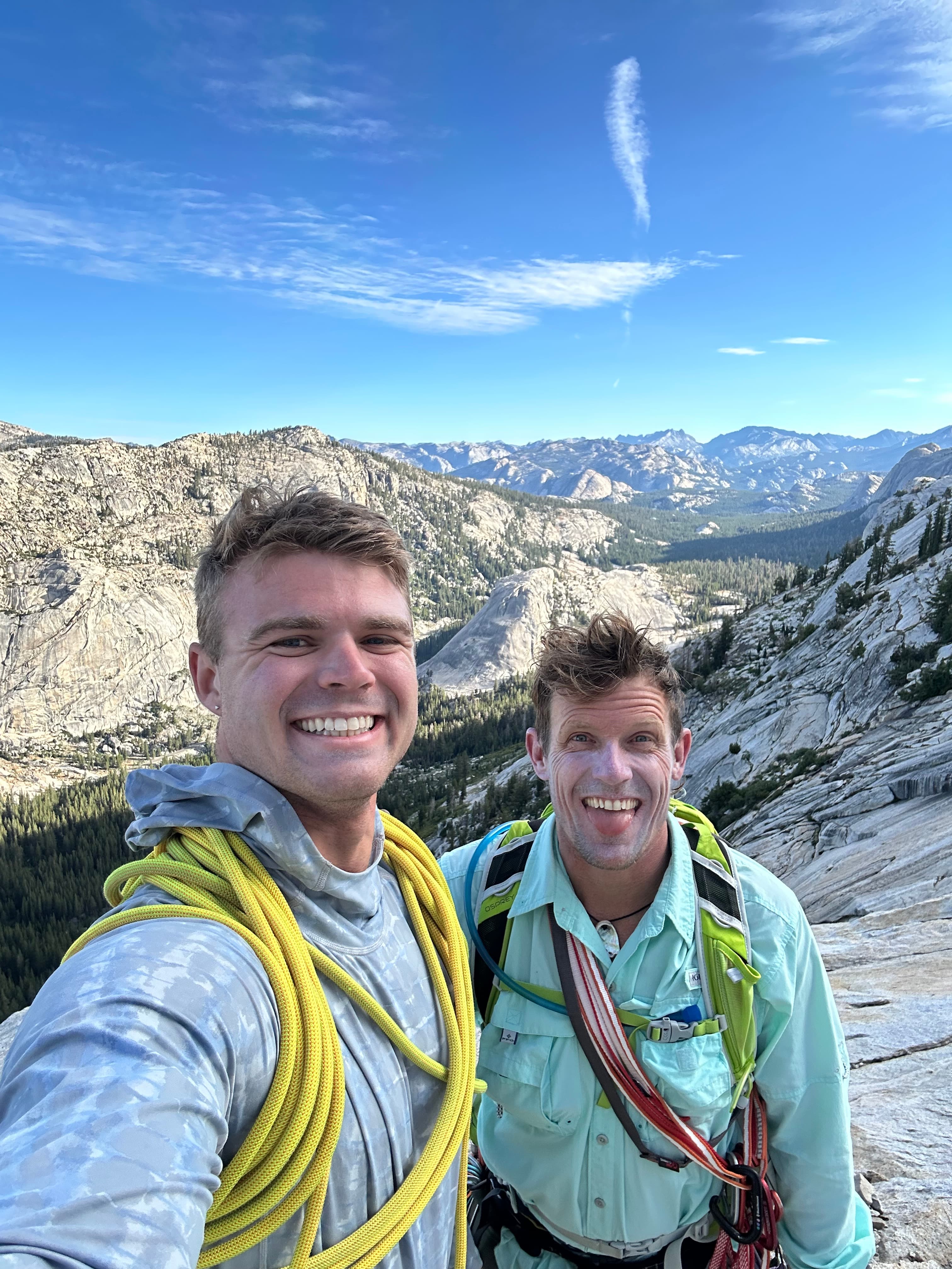 Colin and I atop Tenaya Peak, Tuolumne Meadows, CA.